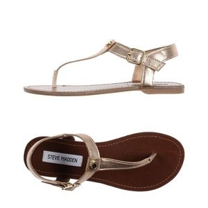 BRAND NEW Gold Steve Madden Sandals